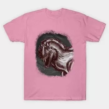 T Shirt Women Yutyrannus Harajuku Print Kawaii Tshirt Summer Short Sleeve Female T-Shirt Top Tee S