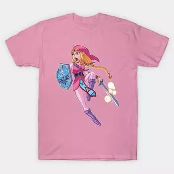 T Shirt Women Zink Harajuku Print Kawaii Tshirt Summer Short Sleeve Female T-Shirt Top Tee S розовый