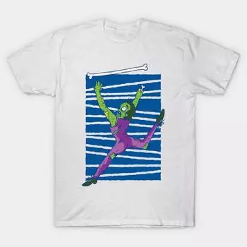 T Shirt Women Zombie Baton Twirler Harajuku Print Kawaii Tshirt Summer Short Sleeve Female T-Shirt Top Tee S розовый