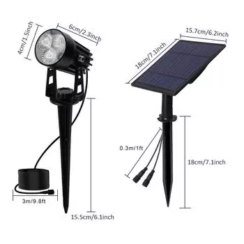 T-SUNRISE LED Солнечный Светильник Уличный IP65 Водонепроницаемый Теплый Белый Холодный Белый Солнечный Садовый Светильник Уличное Декоративное Освещение Газон Лампы