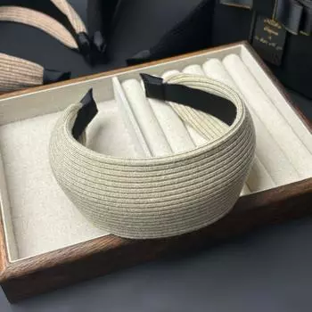 Та же французская повязка на голову осень и зима от Yi Mengling, шерстяная вязка, повязка на голову с высоким черепом, женская мода, расширенные и универсальные аксессуары для волос