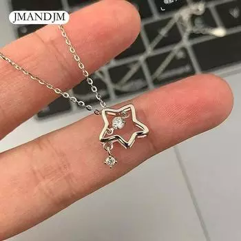 Та же маленькая свежая цепочка на ключицу, бьющееся сердце, ожерелье в виде пятиконечной звезды, шикарный подарок на день рождения для девочек.