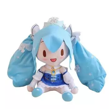 Та же самая подлинная кукла Хацунэ Мику, декоративная подушка, классическая глубоководная плюшевая кукла Фуфу, кукла, подарок разноцветный