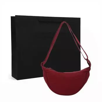 Та же женская сумка-мессенджер Xiaohongshu, нейлоновая сумка для пельменей, студенческая сумка через плечо, повседневная тканевая сумка, поставка с фабрики в примерочной чёрный