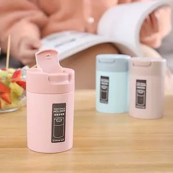 Table Decoration High Quality Toothpick Box Toothpick Container Toothpick Holder Dispenser blue-A