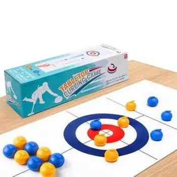Table ice curling board game 16 balls, Korea representative board game