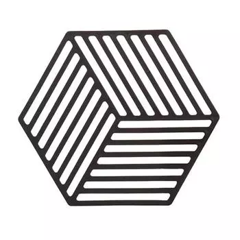 Table Placemat Hexagon Heat Resistant TRP Attractive Hot Coffee Tea Drink Beverage Kitchen Tool Daily Use Triangle белый