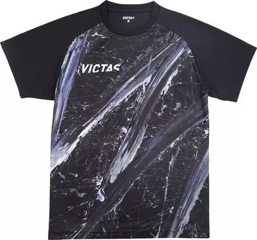 Table Tennis Game Shirt Japan National Model Replica Shirt Basic Unisex Gray XL 532404 [Victus] V-24 (GY)