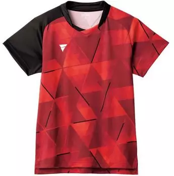 Table Tennis Game Shirt Red L 512302 [Victus] V-NGS303 (9000)