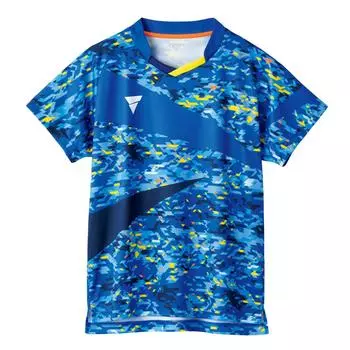 Table Tennis Game Shirt Table Tennis Official Unisex Blue 2XS 512201 [Victus] V-GS240 J.T.T.A (Japan Association) (5000)