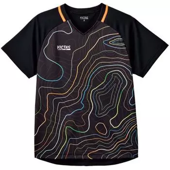 Table Tennis Game Shirt Topography Game Shirt Multicolor M 612401 [Victus] (1800)