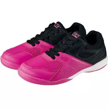 Table Tennis Match Shoes Unisex Leap VP Black x Hot Pink 652101 [Victus] (1071) 25.0cm