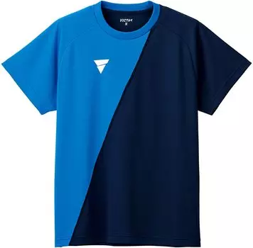 Table Tennis Shirt for Practice Unisex L 532101 [Victus] V-TS230 Blue/Navy (5060)