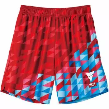 Table Tennis Uniform Game Pants Wear Unisex Game Pants 522101 RD x BL x S [Victus] V-GP221 (Red Blue)