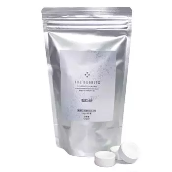 Таблетки бикарбоната для ванн THE BUBBLES 60 Бикарбонат Нет Произведено в Газированная ванна Косметика для тела для ванны Таблетки, Без запаха, Ионы, Красители, Япония,