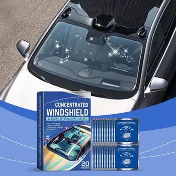 Таблетки для чистки лобового стекла автомобиля Очистка лобового стекла Пятна Анти-дождь Анти-туман Водонепроницаемые чистящие таблетки One Size синий