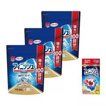 Таблетки для чистки посудомоечной машины Power Cube 100 штук x 3 пакета, бесплатный образец включен Premium Power Ball Cube 3 + (Все в одном)