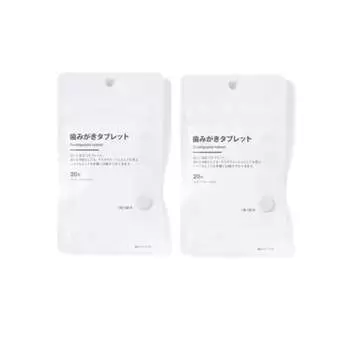 Таблетки для чистки зубов MUJI Уход за полостью рта Устранение неприятного запаха изо рта (2 сумки)