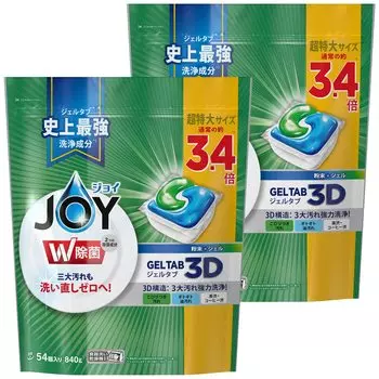 Таблетки для мытья посуды Joy Gel, 54 шт. x 2 пакета [Оптовая закупка]