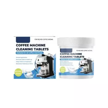 Таблетки для очистки кофемашины от накипи, Универсальные чистящие таблетки для удаления накипи и запаха, Удаление накипи и очистка кофейника One Size белый