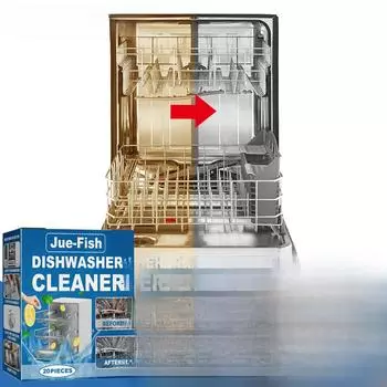 Таблетки для очистки посудомоечной машины от накипи Таблетки для глубокой очистки и ухода за посудомоечной машиной для удаления накипи и обезжиривания (20 шт.) 20pieces/box