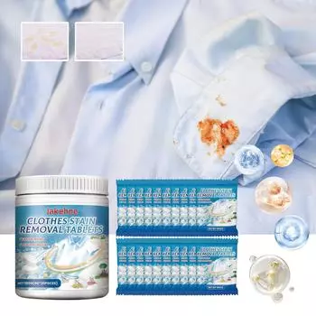 Таблетки для стирки, пятновыводитель для одежды, таблетки для сильного обеззараживания, стиральный порошок для нижнего белья и одежды One Size