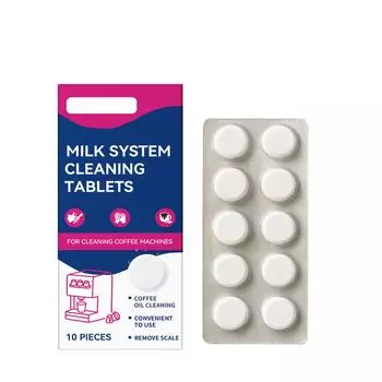 Таблетки для удаления накипи для кофемашины, Глубокая очистка, Таблетки для удаления масляных пятен и накипи, Универсальное чистящее средство для коммерческого и бытового использования. One Size синий