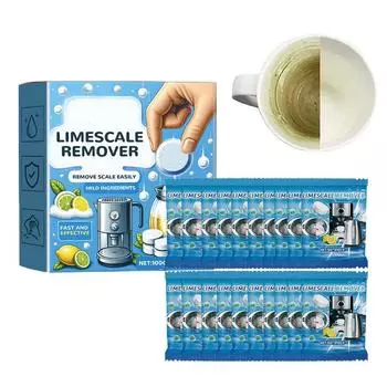 Таблетки для удаления накипи Мощные таблетки для удаления накипи Эффективные и безопасные таблетки для удаления накипи Средство для удаления пятен с чайников и чашек CHINA