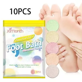 Таблетки для ванн для ног Очищающие средства для ног Снимают усталость Побалуйте сон Уход за телом Таблетки для ванн для ног 10pcs