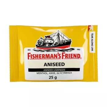 Таблетки Fisherman s Friend, Анис, Анисовые пастилки, Ментол, Анис, Солодка, 25 г. х 6/12/24 шт. 25 g. x 6 pcs