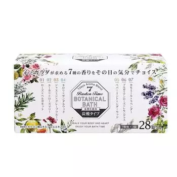 Таблетки Kiyo Pyrethrum Barden Time Botanical Bath 7 ароматов x 4 таблетки Газированные соли для ванн Тип таблеток Relax (28 / каждый)