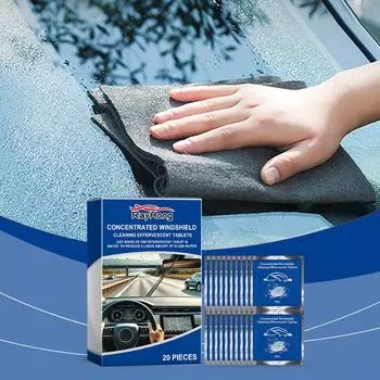 Таблетки Rayhong для очистки лобового стекла Водонепроницаемая пена для очистки автомобильных стекол от пятен и повреждений от воды 20pcs