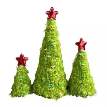 Tabletop Christmas Tree Mini Xmas Tree Decoration Bright Color Realistic Looking Christmas Table Centerpiece Holiday Home Decor A