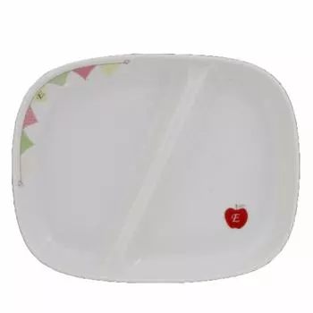 Tableware East Divided Lunch Plate 22cm Apple Garland E-Kids