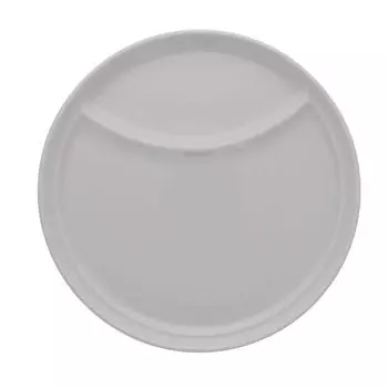 Tableware East Divider Plate Round 2 Lunch 22cm White