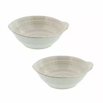 Tableware East Japanese Tableware Tonsui Pot Pot, Small Bowl, Serving Plate (Uzu Tea), Set of 2