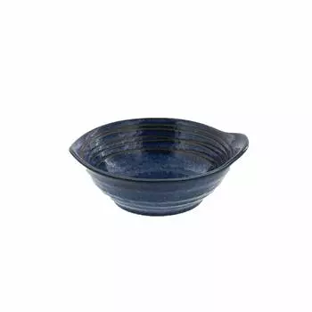 Tableware East Japanese Tableware Tonsui Pot Pot, Small Bowl, Serving Plate (Kiln Dark Blue)