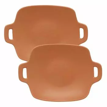 Tableware East Ovenware Cook Dish Set of 2 Red Large Plate Serving Plate Gratin Plate Grill Plate красный