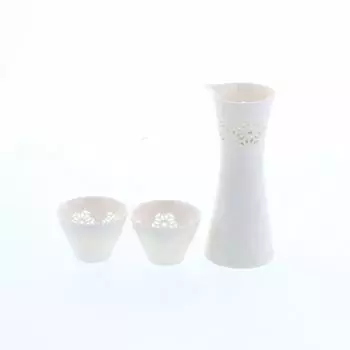 Tableware East Sake Set Hotarute 1 Sake Kuri 2 Sake Cups in Cosmetic Box Pair Set Tableware Set Gift