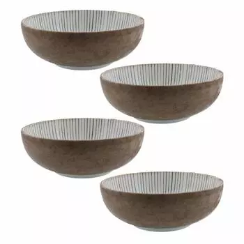 Tableware East Средний Средний 4 предмета японская средняя большая миска для тушения миска, 15.3 см, Tokusa, набор, столовые приборы, миска, тарелка, миска, миска, миска,