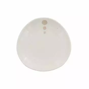 Tableware East Triangular 5-inch plate 16.4cm Polka dots White Polka dots Dot monotone series