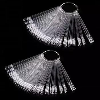 Таблица цветов для ногтей, дисплей с рисунком, художественный шаблон, таблица цветов для ногтей, практическое применение, 50 листов x набор из 2 шт. Да131 Прибл.. (чистый)