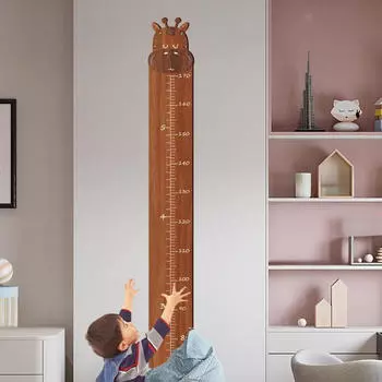 Таблица измерения высоты с наклейками из губки Декоративная настенная линейка для детей Главная