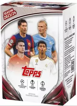 Таблица стоимости клубных турниров УЕФА Topps 2023/24. белый