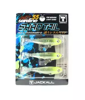 Таблица тонущих приманок Jackall Jelly Sardine 55 мм Shad Tail Jelly Glow (3527)