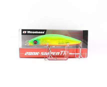 Таблица тонущих приманок Megabass Zonk Sinpen 77 Ghost Lime OB (3184)