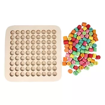 Таблица умножения Математика Обучающие деревянные обучающие игрушки для детей