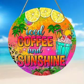 Табличка на дверь для питомца в американском стиле с логотипом WELCOME в деревенском стиле - декоративная деревянная табличка на дверь с бантом One Size