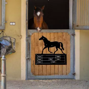 Табличка с именем на конюшне, табличка на дверь амбара, товары для декора, декоративный металл для фермерского дома