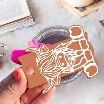 Табличка с именем стакана, Топпер с крышкой, креативная форма, яркий цвет, настраиваемая именная бирка, декор для крышки чашки воды B